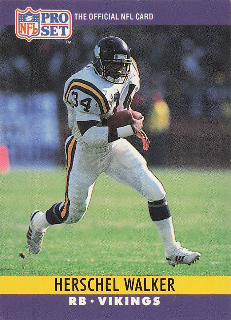 1990 Pro Set Football Herschel Walker #197