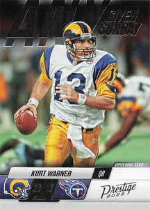2022 Panini Prestige Football Any Given Sunday Kurt Warner #7