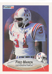 1990 Fleer Football Fred Marion #322