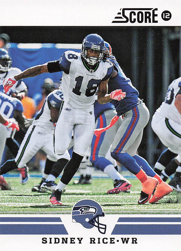 2012 Score Football Sidney Rice #104