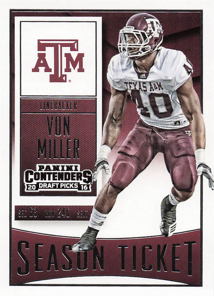 2016 Panini Contenders Draft Picks Football Von Miller #99