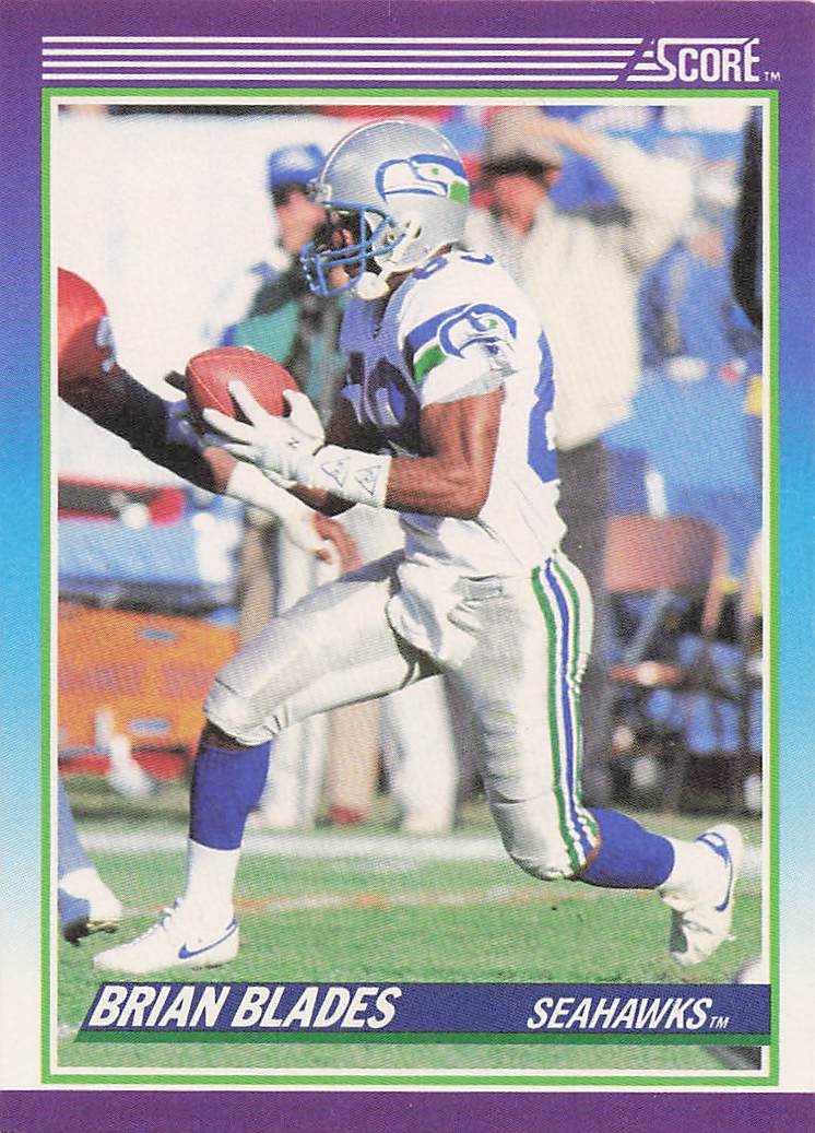 1990 Score Football Brian Blades #139