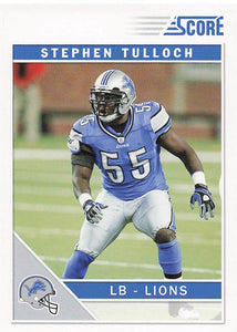 2011 Score Football Factory Set Updates Stephen Tulloch #290