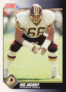 1991 Score Football Joe Jacoby #532