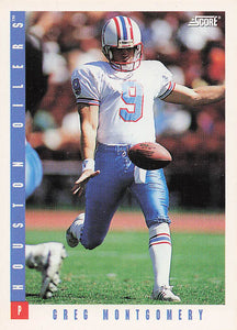 1993 Score Football Greg Montgomery #362