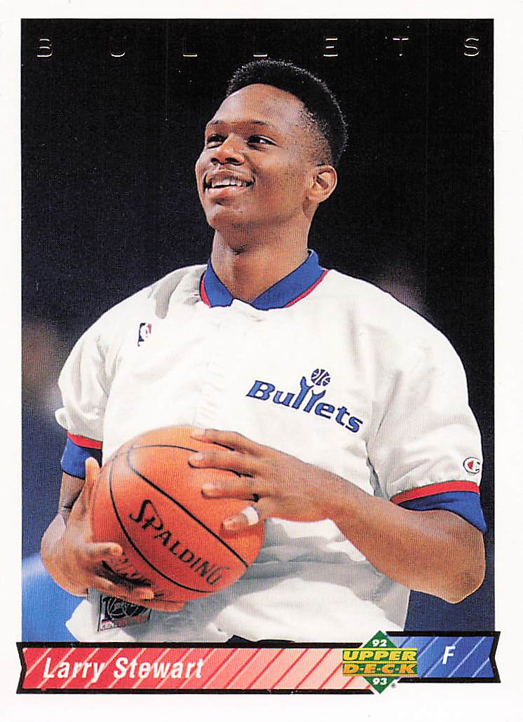 1992-93 Upper Deck Basketball Larry Stewart #226b