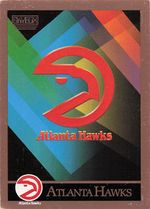 1990-91 SkyBox Basketball Atlanta Hawks Logo/Checklist CL #328