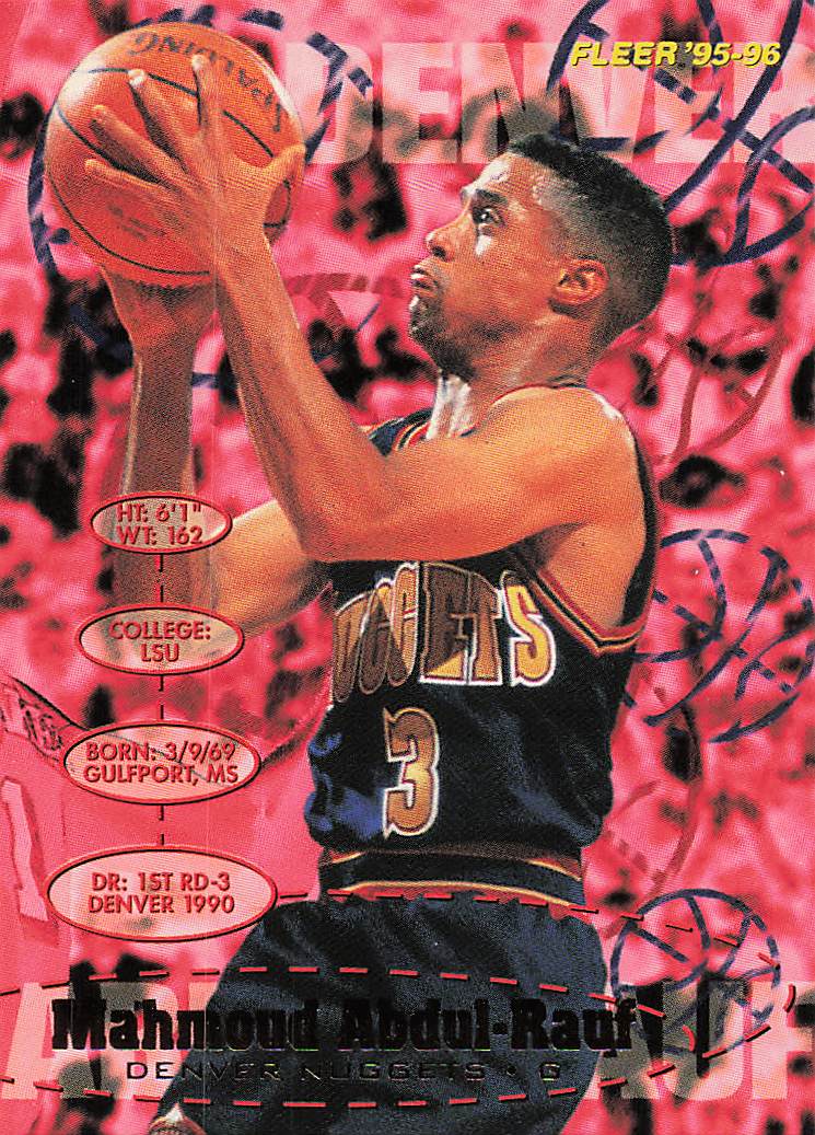 1995-96 Fleer Basketball Mahmoud Abdul-Rauf #41