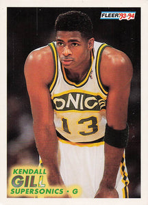 1993-94 Fleer Basketball Kendall Gill #381