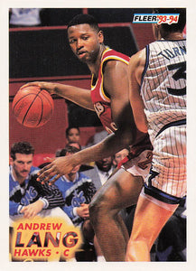 1993-94 Fleer Basketball Andrew Lang #243