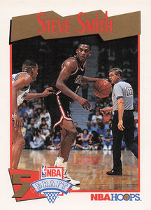 1991-92 Hoops Basketball Steve Smith #550 Rookie