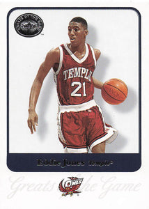 2001 Fleer Greats of the Game Basketball Eddie Jones #24
