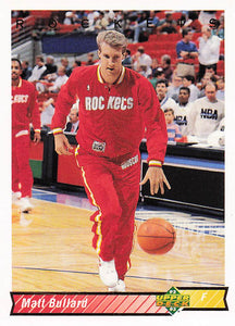 1992-93 Upper Deck Basketball Matt Bullard #99
