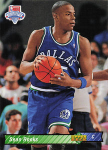 1992-93 Upper Deck Basketball Sean Rooks #19b Rookie