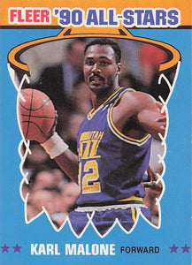 1990-91 Fleer Basketball All-Stars Karl Malone #7