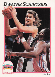 1991-92 Hoops Basketball Dwayne Schintzius #195 Rookie