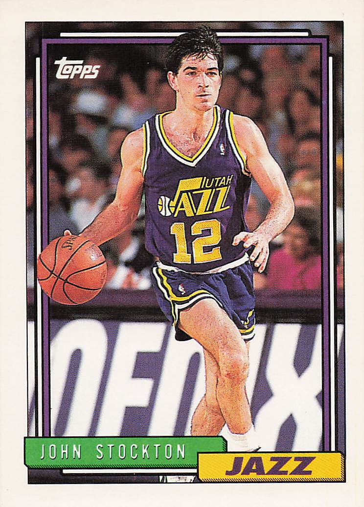 1992-93 Topps Basketball John Stockton #301