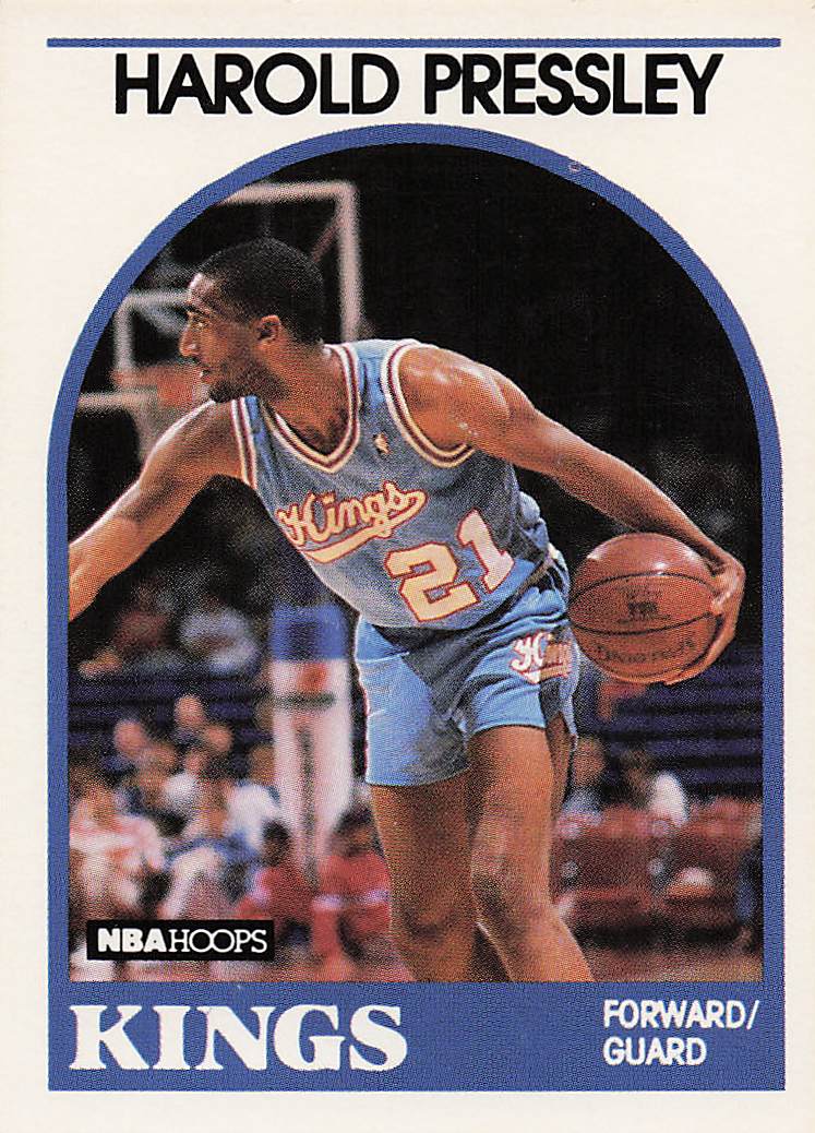 1989-90 Hoops Basketball Harold Pressley #24 Rookie