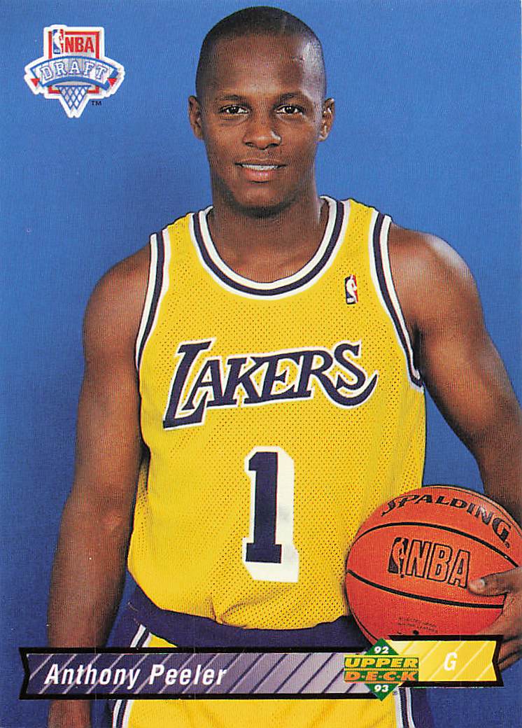 1992-93 Upper Deck Basketball Anthony Peeler #11b Rookie