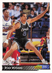 1992-93 Upper Deck Basketball Brian Williams #111b