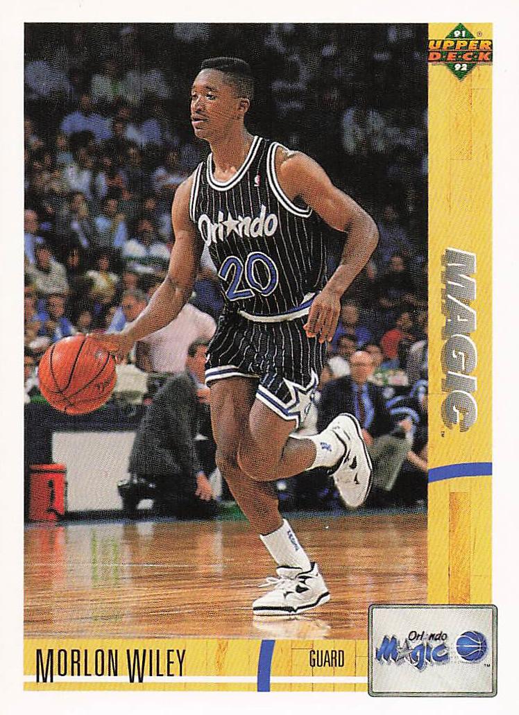 1991-92 Upper Deck Basketball Morlon Wiley #26b
