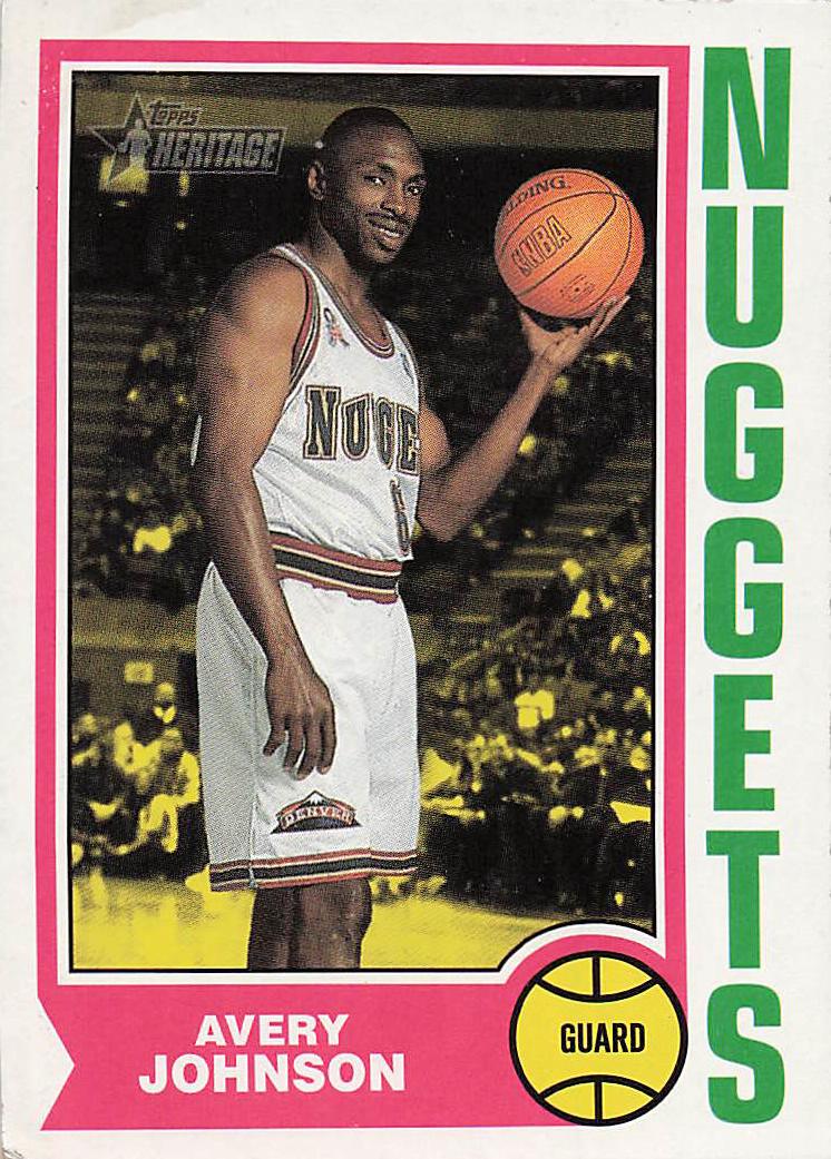 2001-02 Topps Heritage Basketball Avery Johnson #188