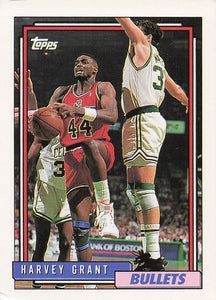 1992-93 Topps Basketball Harvey Grant #172