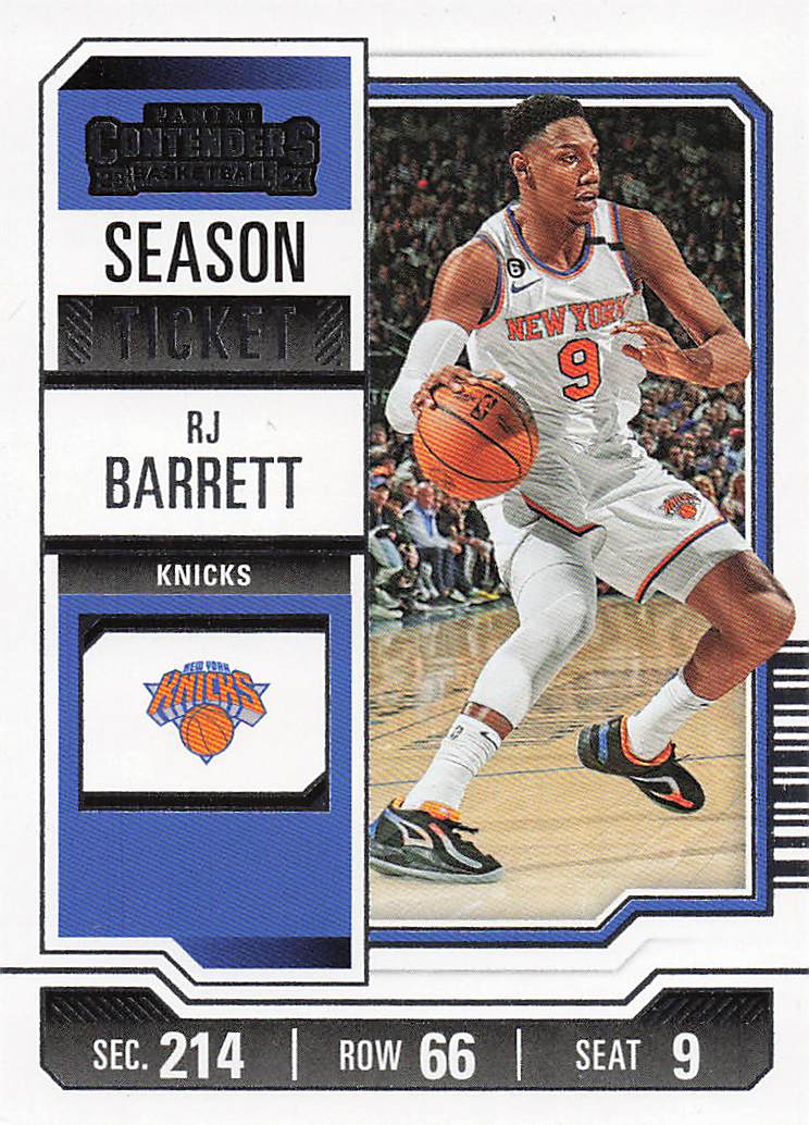2023-24 Panini Contenders Basketball Season Ticket Retail RJ Barrett #2