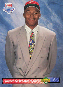 1992-93 Upper Deck Basketball Clarence Weatherspoon #5b Rookie