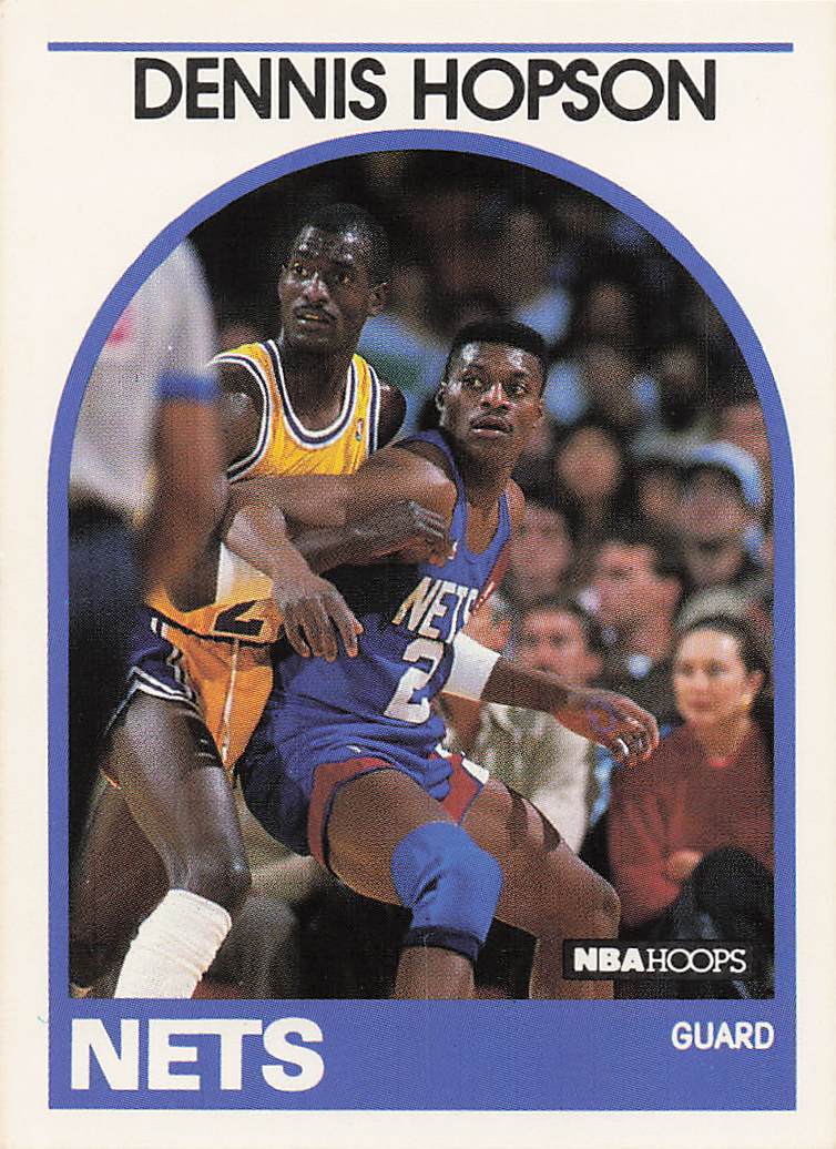 1989-90 Hoops Basketball Dennis Hopson #199 Rookie