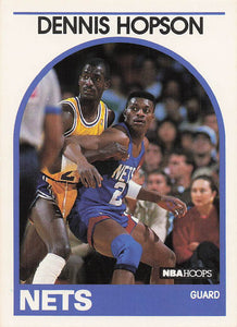 1989-90 Hoops Basketball Dennis Hopson #199 Rookie