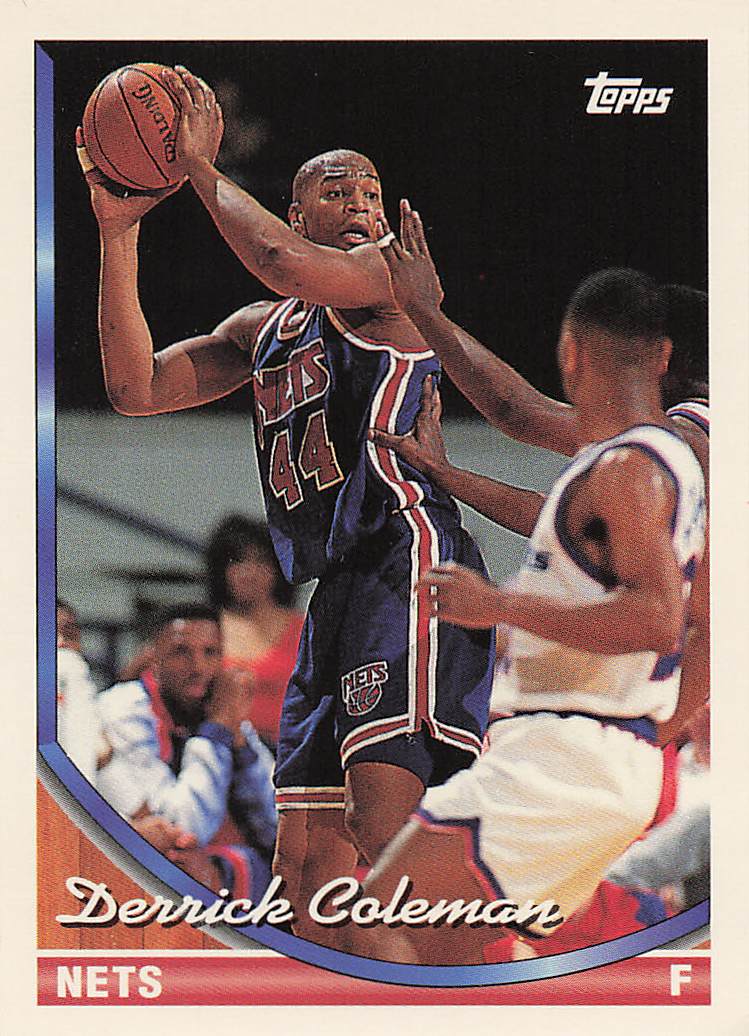 1993-94 Topps Basketball Derrick Coleman #166