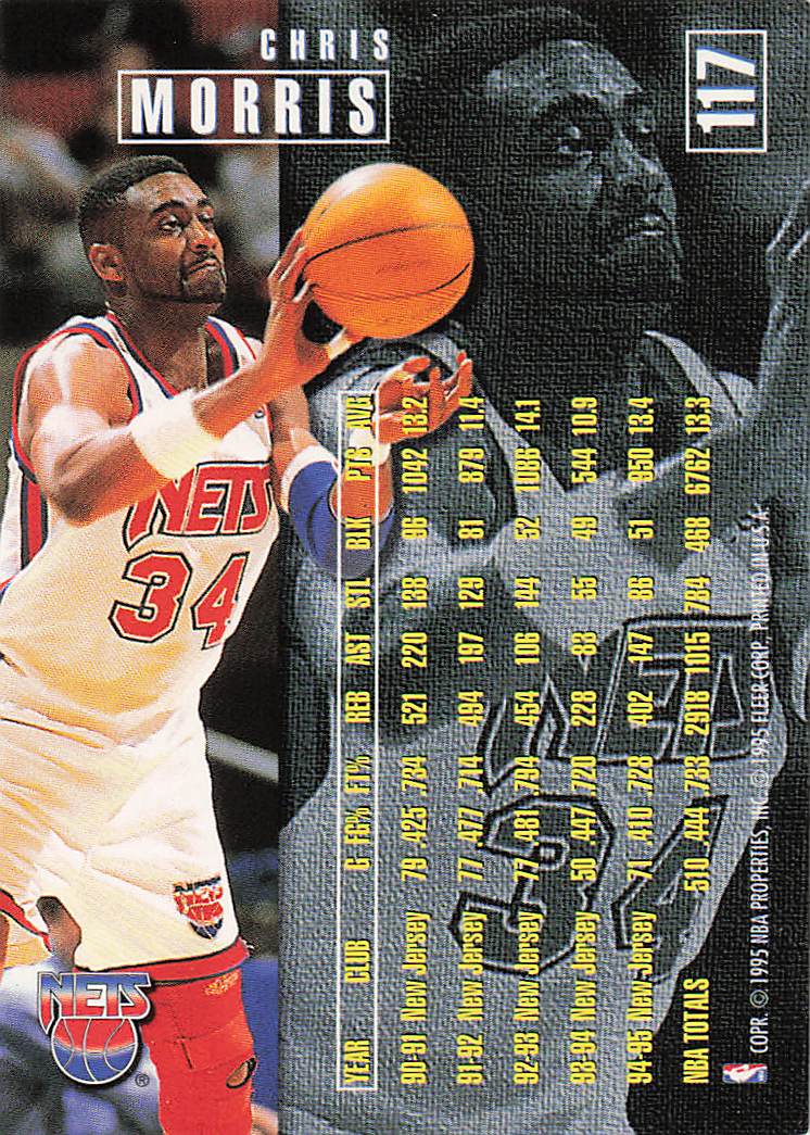1995-96 Fleer Basketball Chris Morris #117