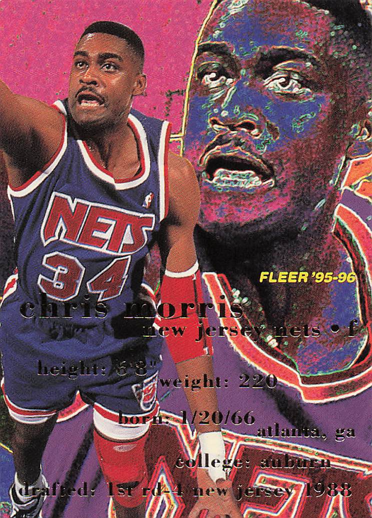 1995-96 Fleer Basketball Chris Morris #117