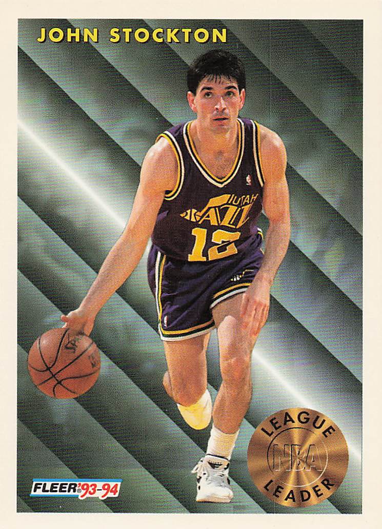 1993-94 Fleer Basketball John Stockton #228
