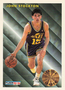 1993-94 Fleer Basketball John Stockton #228