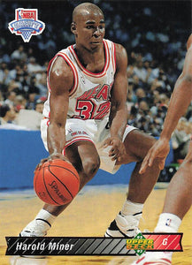 1992-93 Upper Deck Basketball Harold Miner #8 Rookie