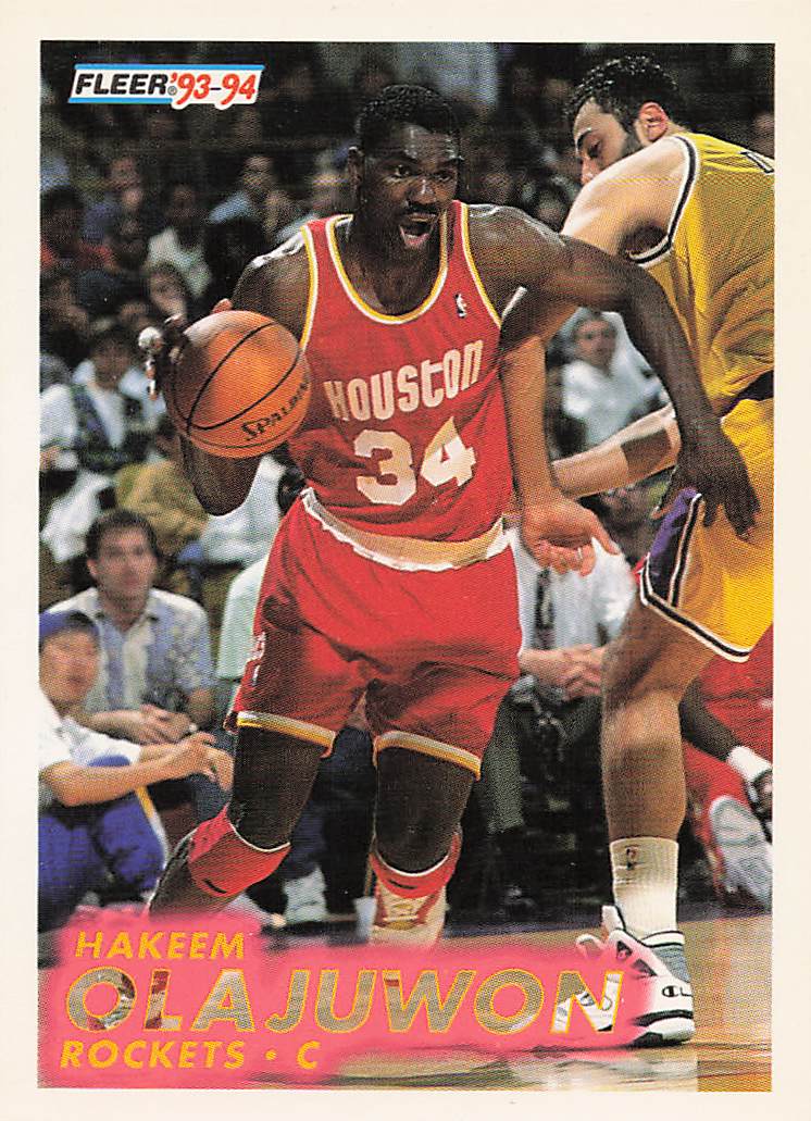 1993-94 Fleer Basketball Hakeem Olajuwon #79