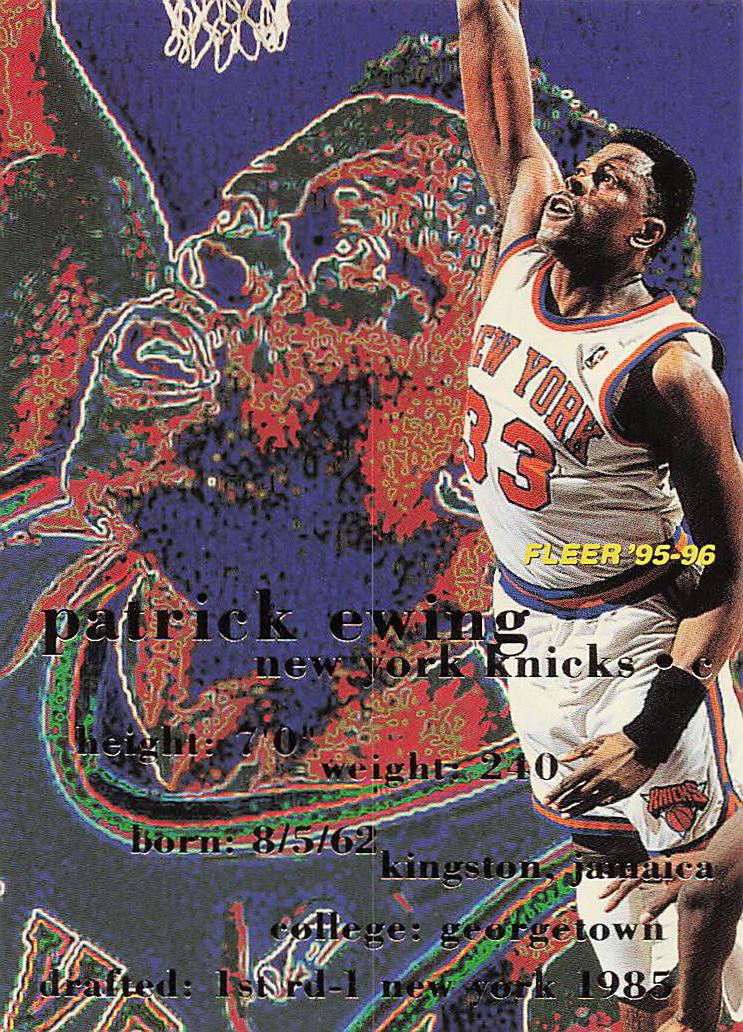 1995-96 Fleer Basketball Patrick Ewing #120