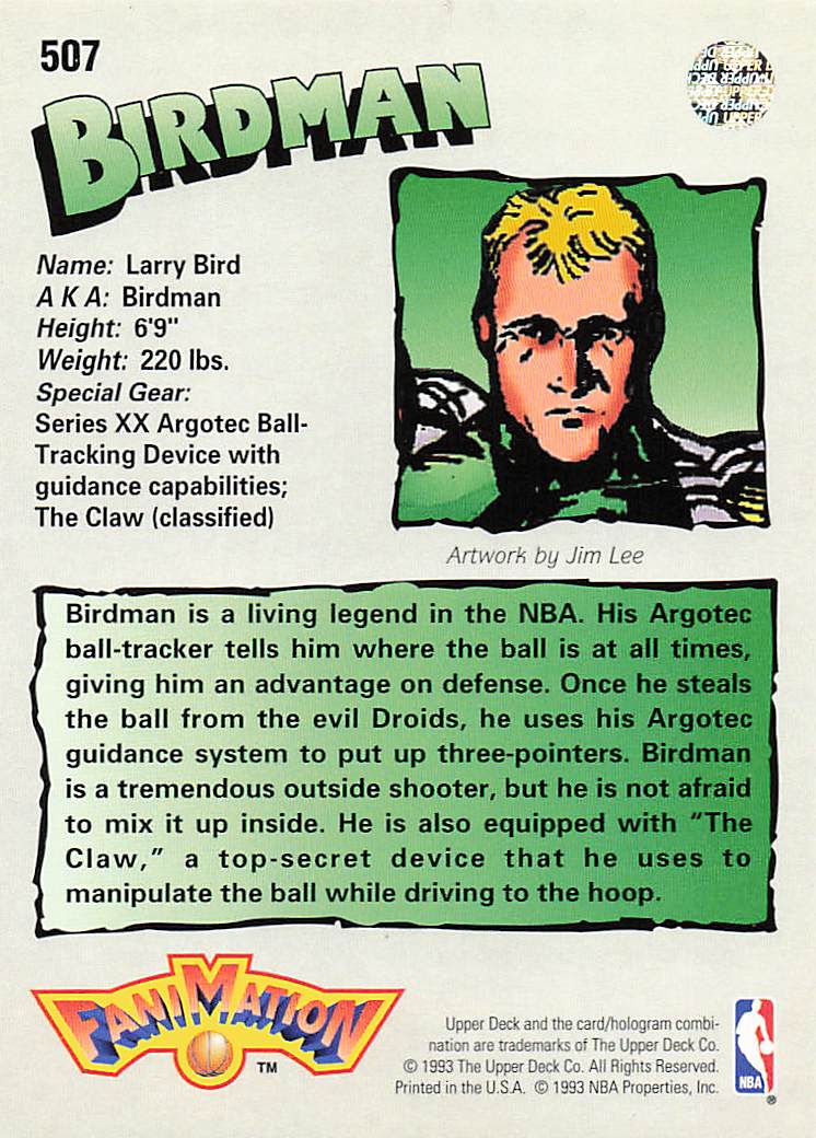 1992-93 Upper Deck Basketball Larry Bird #507