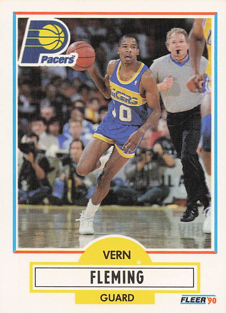 1990-91 Fleer Basketball Vern Fleming #76