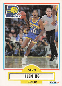 1990-91 Fleer Basketball Vern Fleming #76