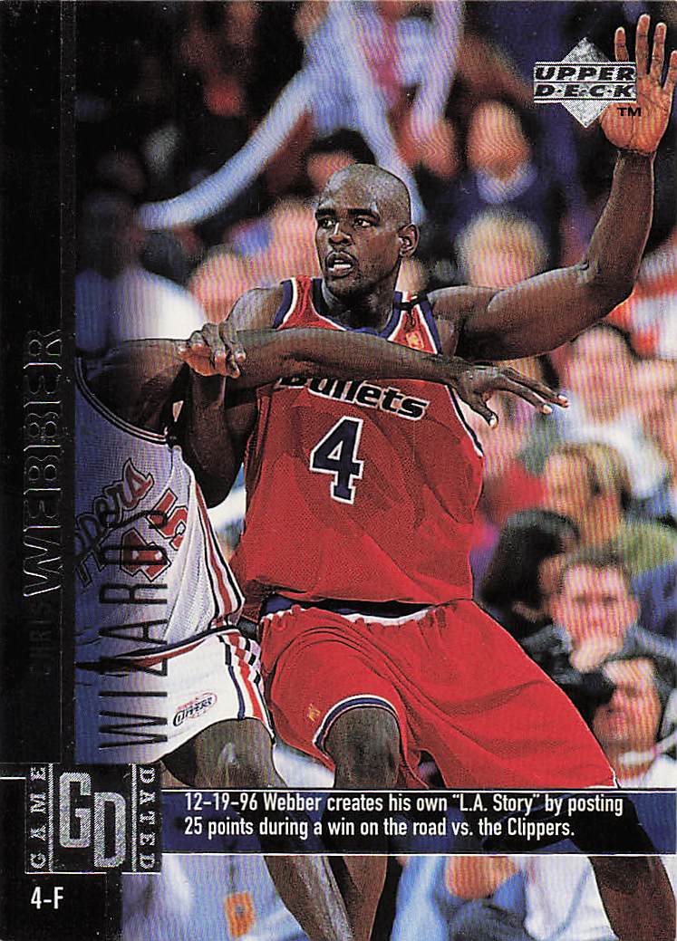 1997-98 Upper Deck Basketball Chris Webber #135