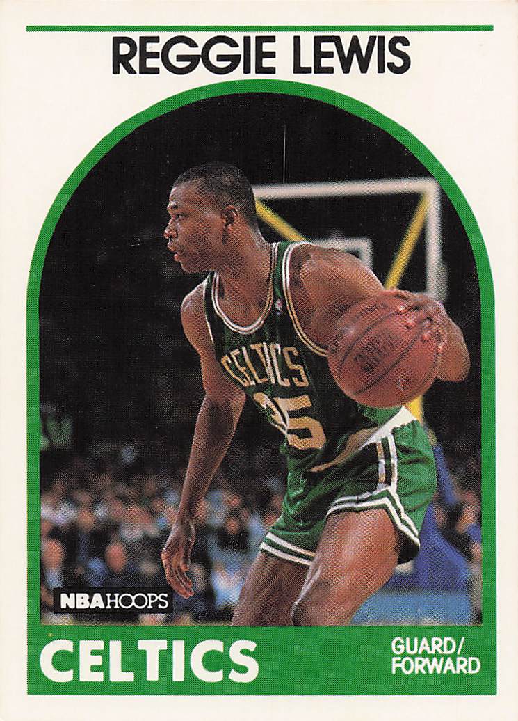 1989-90 Hoops Basketball Reggie Lewis #17 Rookie
