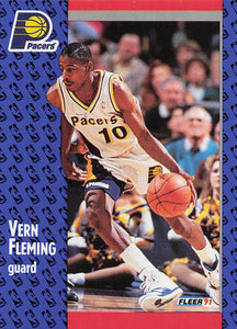 1991-92 Fleer Basketball Vern Fleming #81