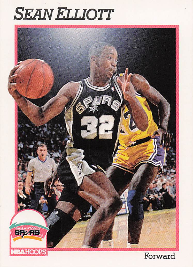 1991-92 Hoops Basketball Sean Elliott #190