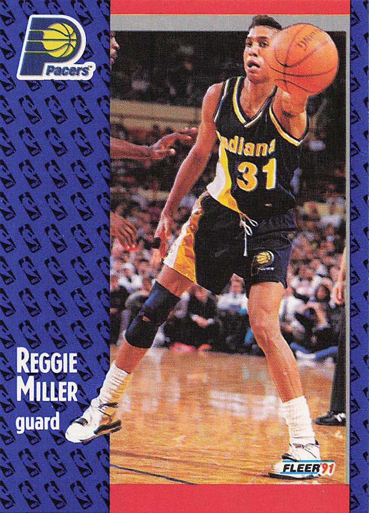 1991-92 Fleer Basketball Reggie Miller #83