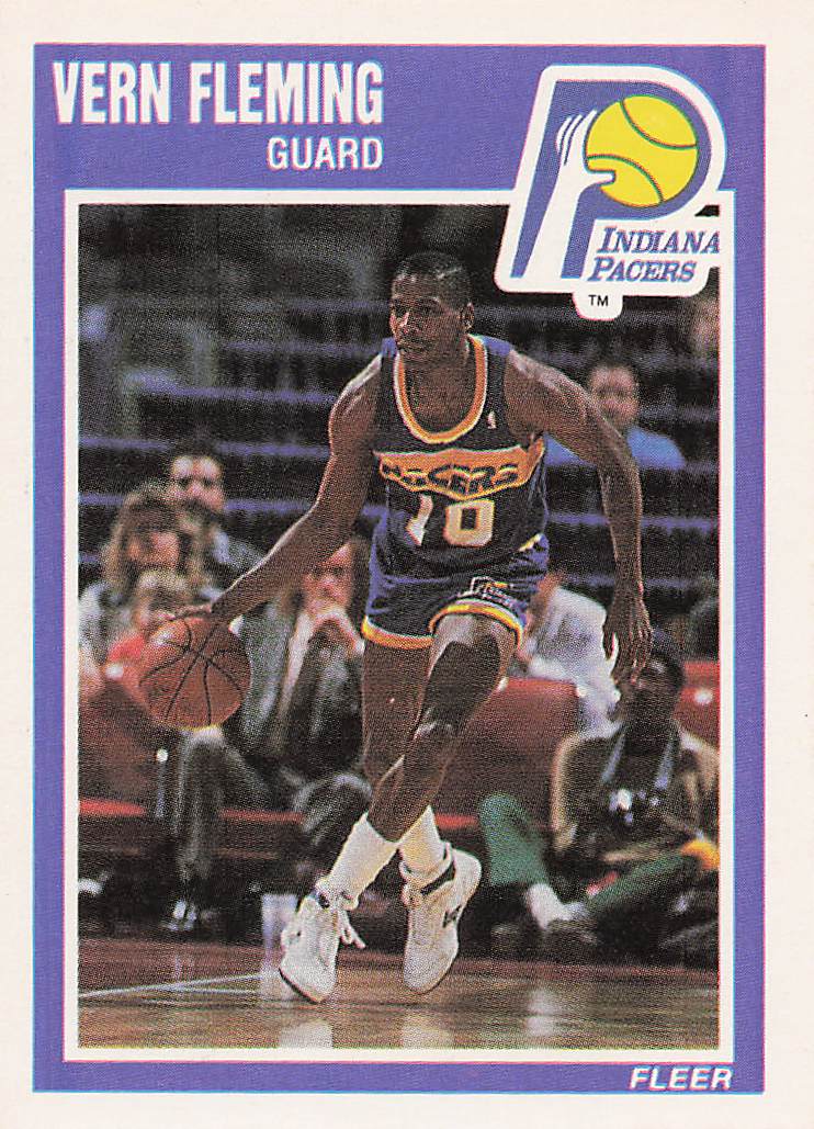 1989-90 Fleer Basketball Vern Fleming #64
