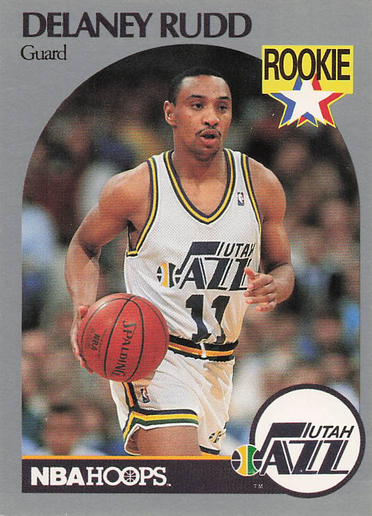 1990-91 Hoops Basketball Delaney Rudd #293 Rookie
