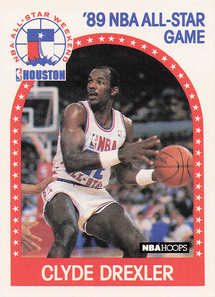 1989-90 Hoops Basketball Clyde Drexler #69